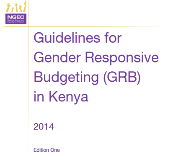 GENDER REPONSIVE BUDGETING IN KENYA