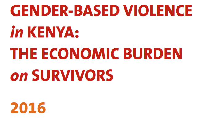 GBV COSTING STUDY-THE ECONOMIC BURDENON SURVIVORS