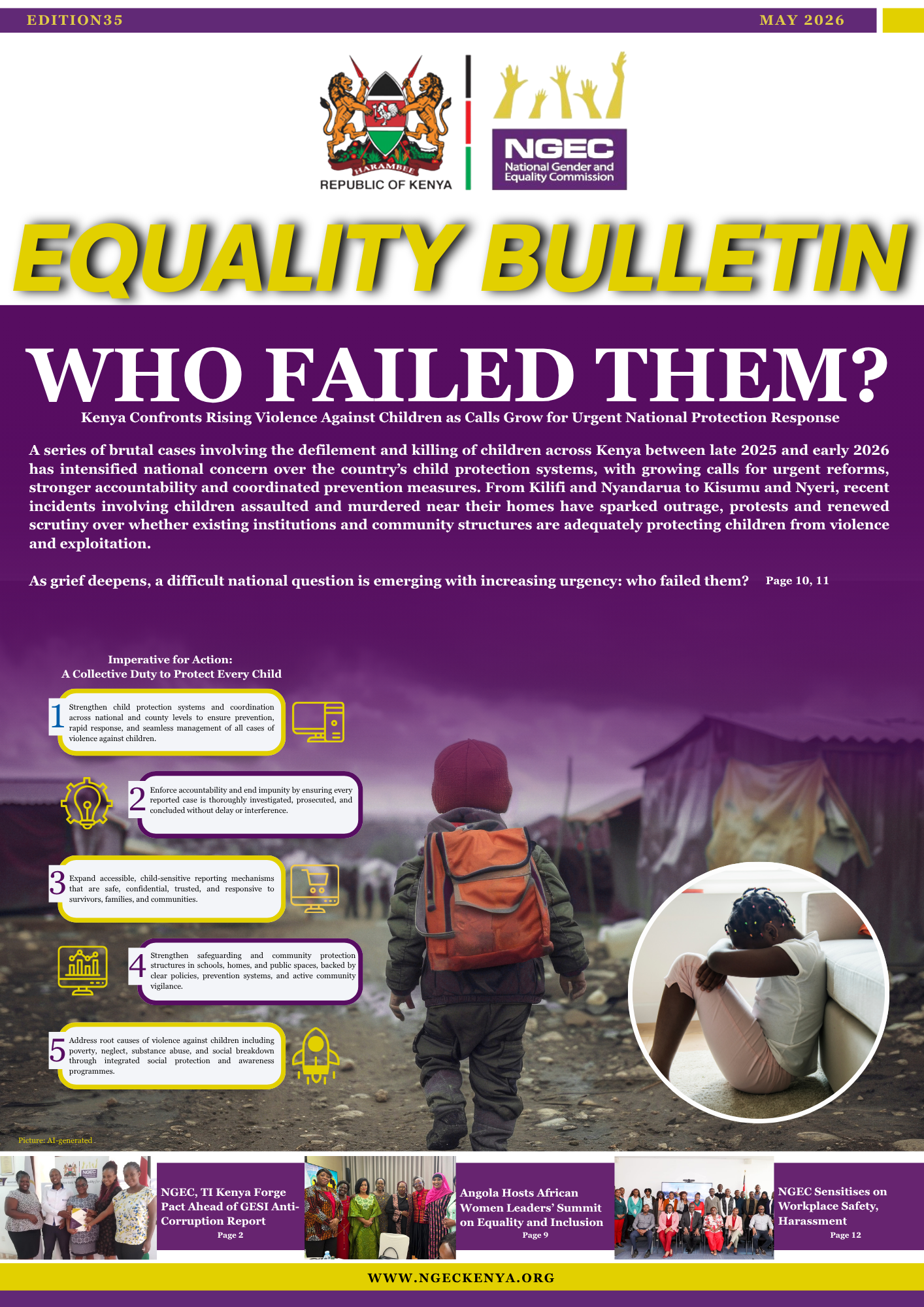 Equality Bulletin #35: WHO FAILED THEM?